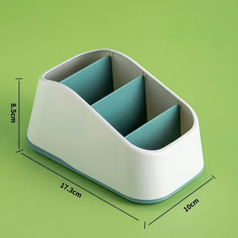 Remote Control Holder Storage Box TV Remote Control Phone Trapezoidal Storage Box Stationery Organizer Hotel Storage Supplies