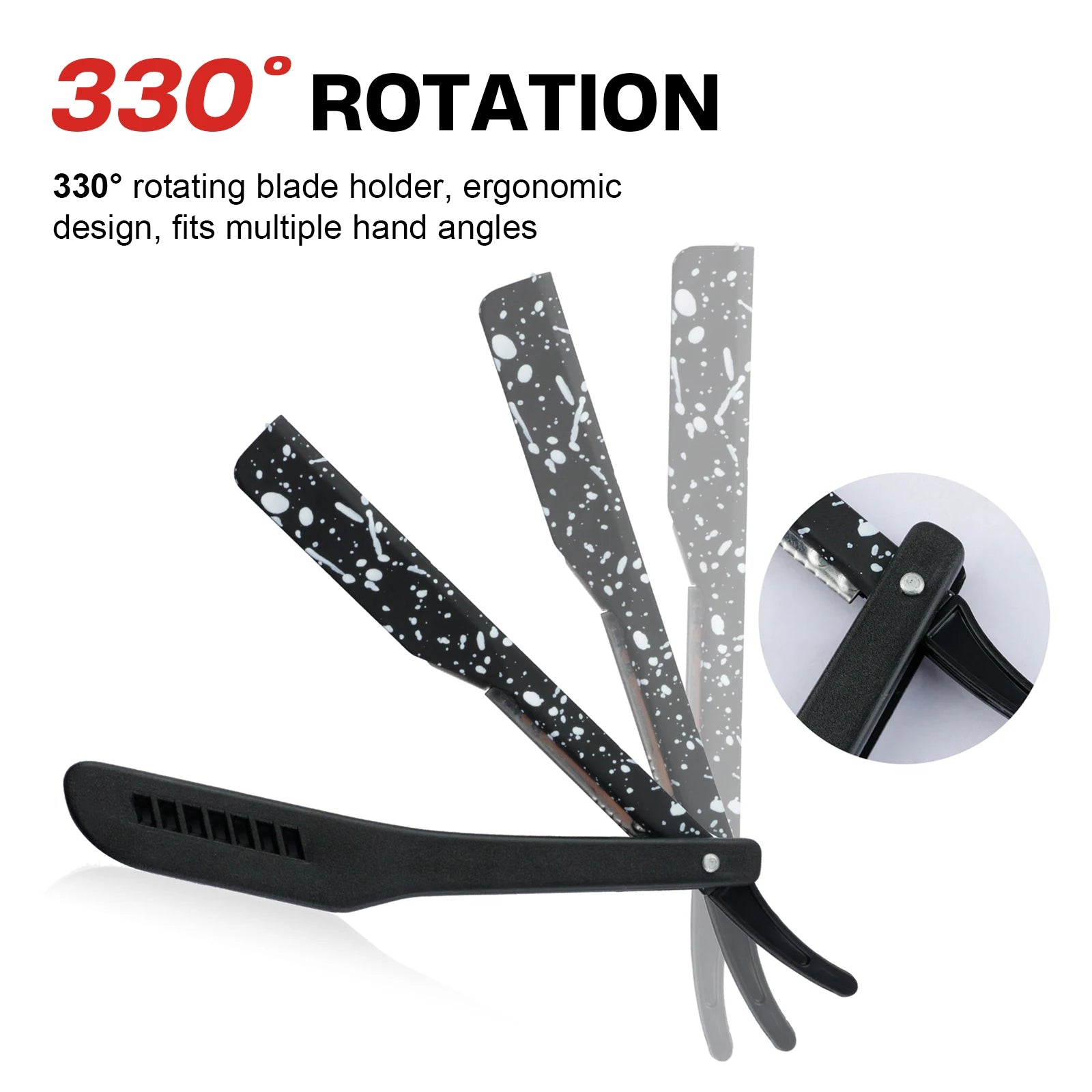 Rasoir de Barbier Pliant Professionnel