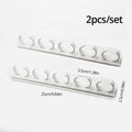 2pcs Grey Plastic Kitchen Jar Rack Wall-Mounted Adhesive Seasoning Bottles Holder Spice Bottle Holder Tool Kitchen Storage Rack