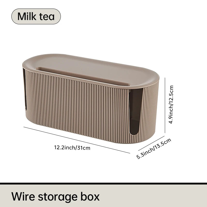 Nordic Plug Board Storage Box Cable Wire Organizer Case Socket Wireless WiFi Router Bracelet Desktop Data Line Plug Holder Shelf
