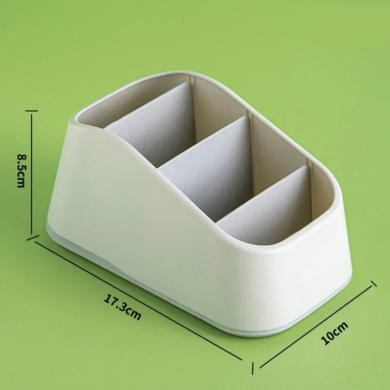 Remote Control Holder Storage Box TV Remote Control Phone Trapezoidal Storage Box Stationery Organizer Hotel Storage Supplies