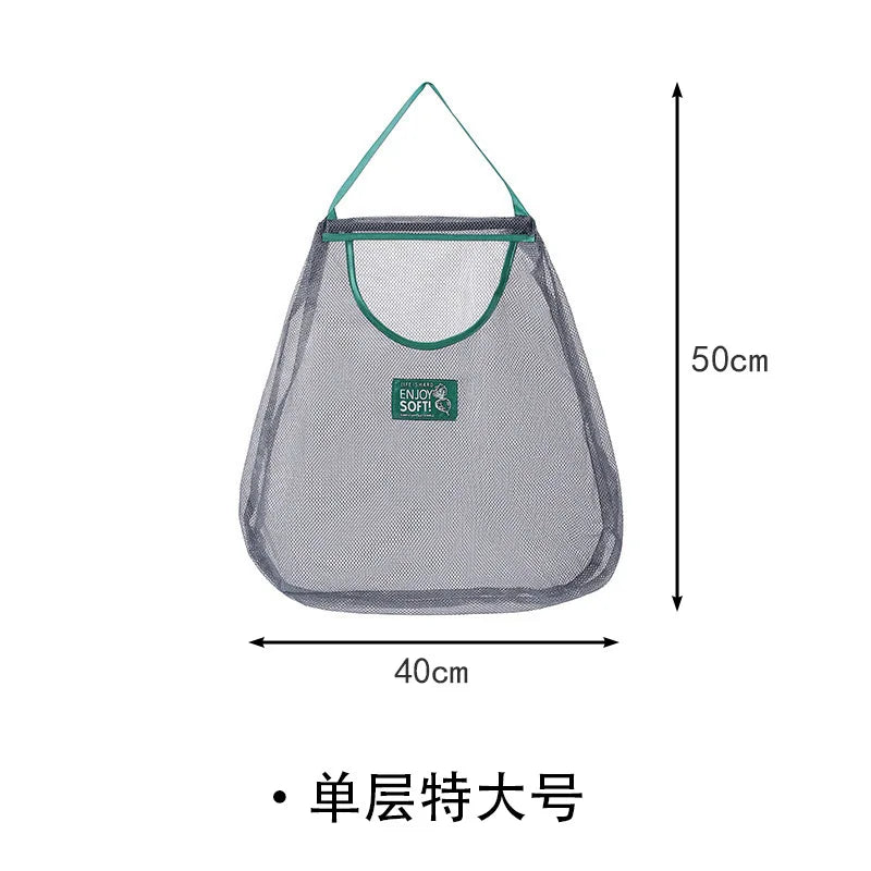 Reusable Storage Bags Kitchen Hanging Mesh Bag Home Fruit And Vegetable Storage Net Bag For Ginger Garlic Potatoes Onions